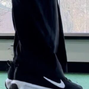 Nike Black Sneakers with White Swoosh Size 9